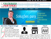 Tablet Screenshot of poligrafoportugal.com